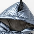 thumbnail image 4 of Kids Girl Boy Shiny Hoodie Coat Toddler Warm Puffer Jacket Snowsuits Outerwear Jacket 1-8Y, 4 of 8
