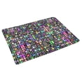 thumbnail image 2 of MKHERT Abstract Geometric Style Mosaic Blocks and Modern Squares Doormat Rug Home Decor Floor Mat Bath Mat 30x18 inch, 2 of 3