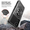 thumbnail image 5 of Cass Creations Case for Samsung Galaxy S21-FE (FAN EDITION), Advanced Armor Full Body Hybrid Shock Proof Bumper Protective Phone Cover - Black, 5 of 5