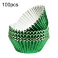 thumbnail image 1 of Grease-Proof Foil Cupcake Liners - Silver Heat Resistant Baking Cups, 1 of 8