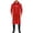 Red, variant on Unisex Waterproof Jacket for Men Welding Suits Hooded Raincoats Knee Length Zipper Front Long Jacket Black 3XL