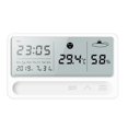 thumbnail image 2 of Higrómetro Termómetro Lcd Reloj Electrónico De Escritorio Medidor De Temperatura Humedad Despertador Higrotermógrafo Digital De Alta Precisión Minnieouse TO005028-00, 2 of 7