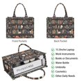 thumbnail image 2 of Large Capacity Tote Bag,Black Halloween Skull Book Pattern Handbag Fashion Luxury Tote Bag,15.7"x13"x 5.1" Inches,Laptop Compatible, 2 of 6