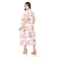 thumbnail image 3 of Vestido de lino con encanje Roman Fashion rosa 36 Tallas Extras, 3 of 6