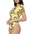thumbnail image 2 of Naloa Various Snake Women's Short-Sleeved Onesie, One-Piece Swimsuit for Parties, dates, clubs - XX-Large, 2 of 9
