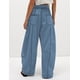 thumbnail image 2 of Pantalones deportivos Athlisan Baggy Barrel de pierna ancha para mujer, color azul, talla M, 2 of 7