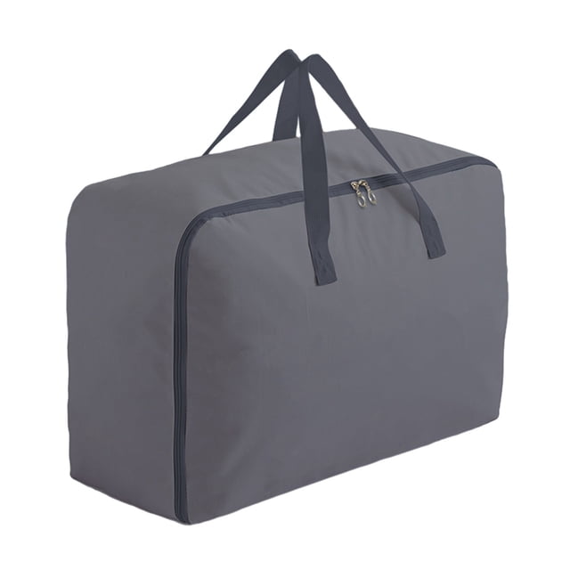 Clothing Storage Bags With Handle And Zipper, Travel Moving Bags For Small Clothes Throw Pillows Quilts, Fabric