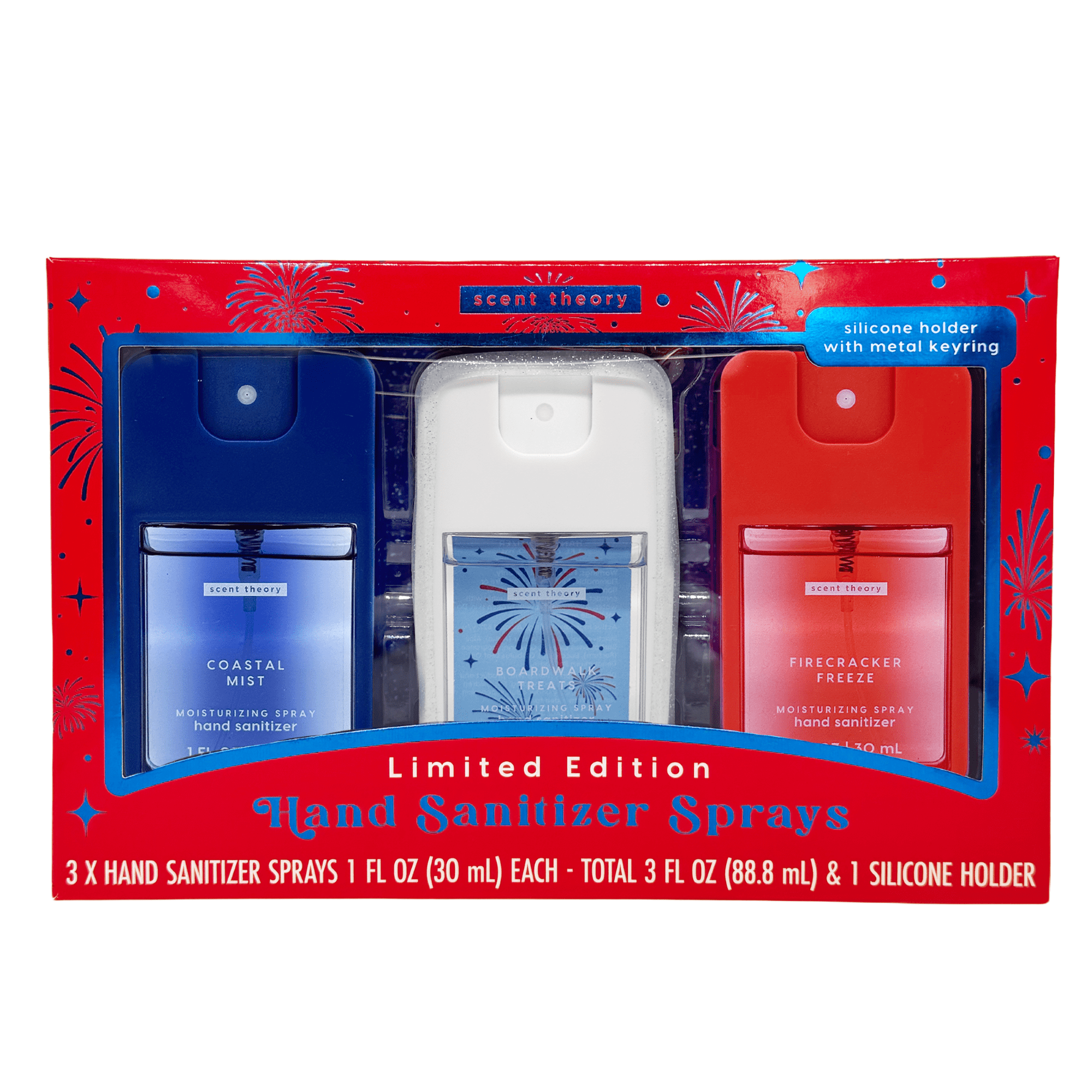 Scent Theory Limited Edition Americana Hand Sanitizer Spray Gift Set, 3 Piece