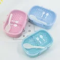 thumbnail image 2 of Microwave Wheat Straw Bento Box BPA Free Food Storage Container Fruit Food Food Container Lunch Box for Kids H7092-pink, 2 of 6
