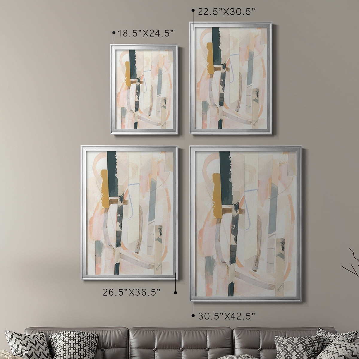 Melon Litmus II Premium Framed Print, in Gold, Black, or Silver - Ready to Hang