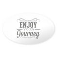 thumbnail image 1 of CafePress - Enjoy Your Journey - Sticker (Oval), 1 of 1