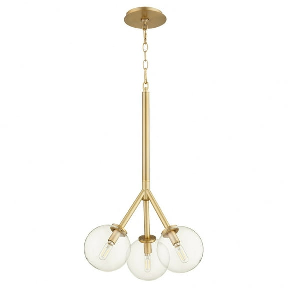 8132-3-80-Quorum Lighting-Rovi - 3 Light Pendant In Mid-Century Modern Style-12.5 Inches Tall and 16.5 Inches Wide     -Traditional Installation