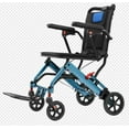 thumbnail image 3 of Eastvita Fauteuil Roulant de Transport Ultraléger Pliable avec Siège de 16 Pouces et Roues de 10 Pouces, 3 of 4