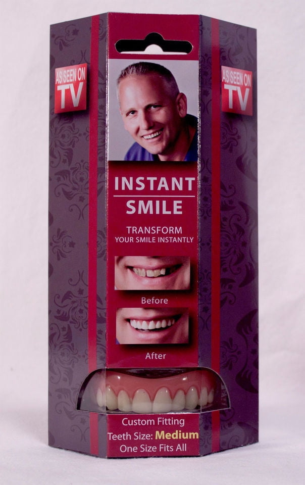 Instant Smile Deluxe Teeth MEDIUM Top Fake Cosmetic Impression Material