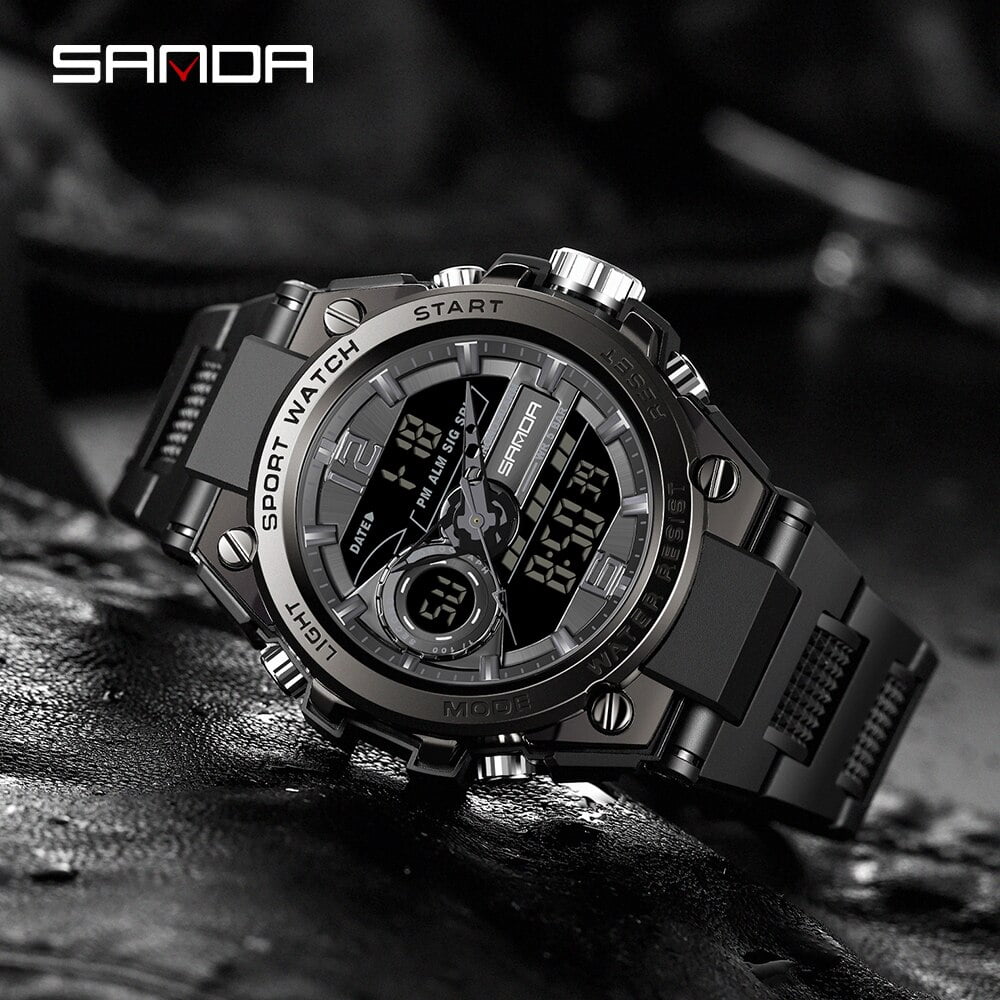 Men Sports Watches G Style Black Wrist Watch Sanda Led Digital 50m  Waterproof Watch For S Shock Male Clock Relogio Masculino | Fruugo NO