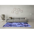 thumbnail image 3 of Ahgly Company Indoor Square Abstract Blue Contemporary Area Rugs, 5' Square, 3 of 4