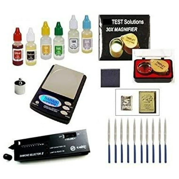 Gold Acid Testing Kit + Electronic Diamond Tester Checker + Digital