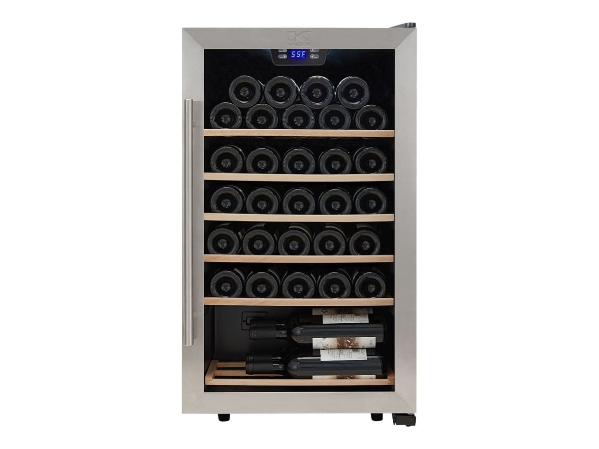 Kalorik 33Bottle Compressor Wine Cellar, Stainless Steel