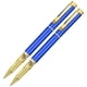 thumbnail image 1 of Boligrafo de Tinta BlueGoldB 2Pzas 0.5mm Punta Azul/Oro 1 Tinta Negra Acero Inoxidable Cartucho Rollerball., 1 of 3