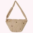 thumbnail image 2 of Bolso Tipo Cartera Informal para Mujer  Bolso Bandolera Acolchado Con Correa Ajustable para Uso Diario (caqui), 2 of 9