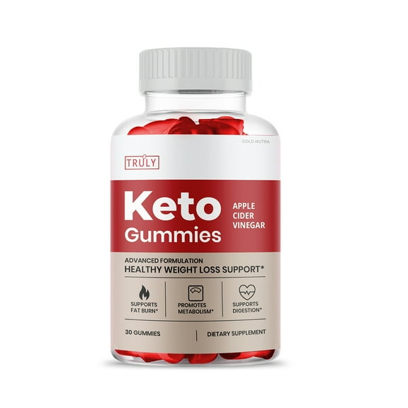 Truly Keto ACV Keto Gummies Official, Maximum Strength, Apple Cider Vinegar 1 Month Supply (1 Pack)