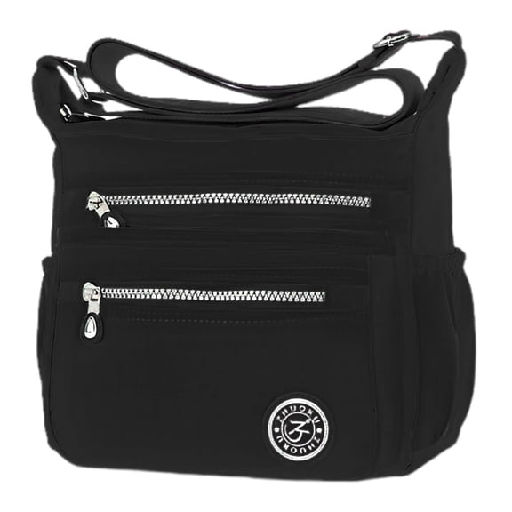 KXF Women Crossbody Bag Multi Pocket Casual Messenger Bag Nylon Shoulder Handbag Waterproof Ladies Travel Purse