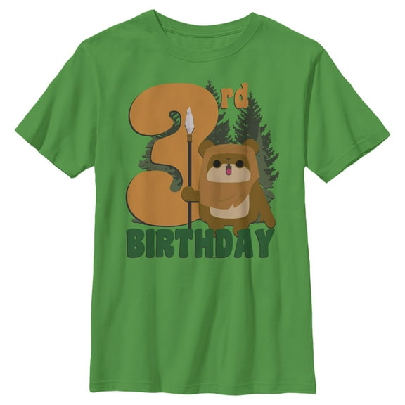 Boy's Star Wars Ewok 3rd Birthday Graphic T-Shirt