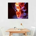 thumbnail image 2 of COMIO Antelope Canyon Canvas Wall Art Gallery Wrap of Slot Canyon Walls Shaped as Hourglass Leading to Sunlight Desert Photography Southwestern Decor, 2 of 4