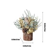 thumbnail image 3 of Naittoop Christmas Tree Artificial Christmas Tree With Christmas Decorations Pines Cones Berries Tabletop Christmas Tree For Home Room Party Winter Indoor Outdoor, 3 of 6