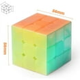 thumbnail image 3 of Toy Warrior W 3x3 speed cube jelly 3x3x3 cubo mágico rompecabezas rosa transparente, 3 of 5