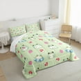 thumbnail image 3 of Feelyou Cartoon Frog Prince Bedding Comforter Set for Kids, Kawaii Red Mushroom Twin Comforter Sets, Cute Animal Bedding Set, Lightweight Room Decor, 2-Piece, 3 of 8