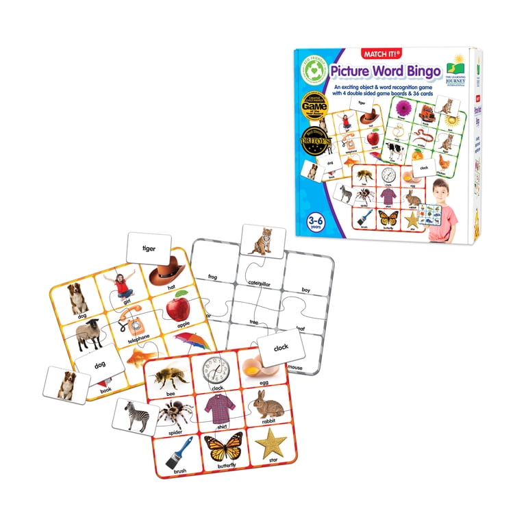 The Learning Journey Match It Picture Word Bingo photo 3