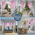 thumbnail image 5 of Pink Grey Ombre Outdoor Curtains for Patio Waterproof,Windproof Privacy Curtains with Weighted Bottom,Modern Geometric Abstract Aesthetics Cream Outside Drapes for Picnic Garage Yard 54"x84" 2 Panel, 5 of 8