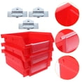 thumbnail image 1 of DEEPCRAFF 3Pcs Pegboard Wall Organiser Bins in Red for Garage and Home Tool Storage, 1 of 6