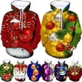 thumbnail image 2 of Sudadera con capucha con gráficos navideños para hombres, impresión 3D de Feliz Navidad, novedad en sudaderas y sudaderas, suéteres divertidos para niños, moda para mujeres, 2 of 5