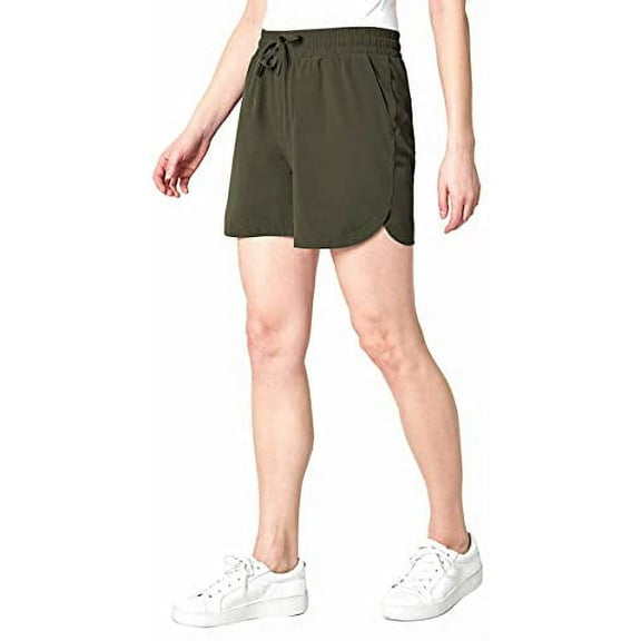 Mondetta Womens Pull-On Short (Black, Small)