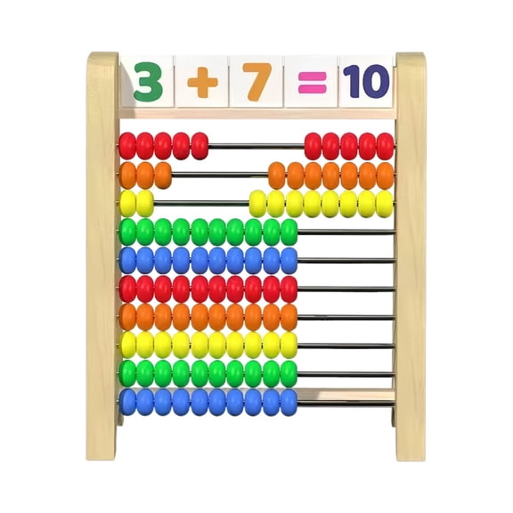 SSNTSY Educational Abacus Wooden Frame Abacus Standing Abacus Beads Learning Math Toys Wooden Counting Frame for Home Educational Gift
