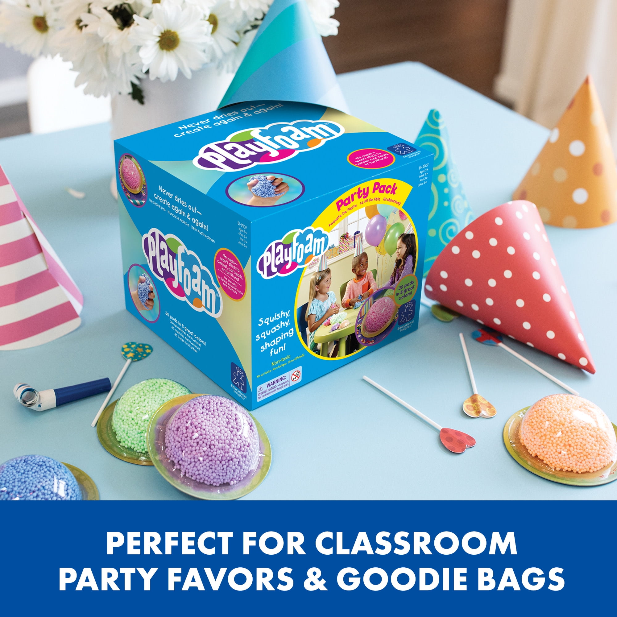Educational Insights Playfoam Party Pack, 20 Pods, Sensory Fidget, Gift for Kids Ages 3+