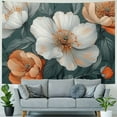 thumbnail image 4 of ERAPDAUR Tapestry Wall Hanging Decorates Tapestrys for Bedroom White And Peach Blossom Wall Tapestry Soft Aesthetic Wall Decor Tapestries for Living Room Personalized Wall Blanket 60x50inch, 4 of 6