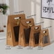 thumbnail image 3 of Billuyoard Ventana abierta Decoración Bolsa de regalo Kraft Tote Favores de fiesta Galletas de boda Envoltura de dulces Bolsa con asa Almacenamiento y organización del hogar 20*14*7cm, 3 of 6