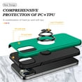 thumbnail image 2 of JTCASES for iPhone 15 Plus Case, Car Mount Bracket 2-layer Hybird Shockproof PC TPU Anti-fall Slim Fit Lightweight Magnetic Cover for iPhone 15 Plus（6.7" 2023) - Darkgreen, 2 of 7