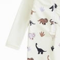 thumbnail image 6 of NIEWTR Toddler Infant Baby Boys Swimsuit Kids Rash Guard One Piece Newborn Zipper Bathing Suit Swimwear with Hat(White,6-12 Months), 6 of 8