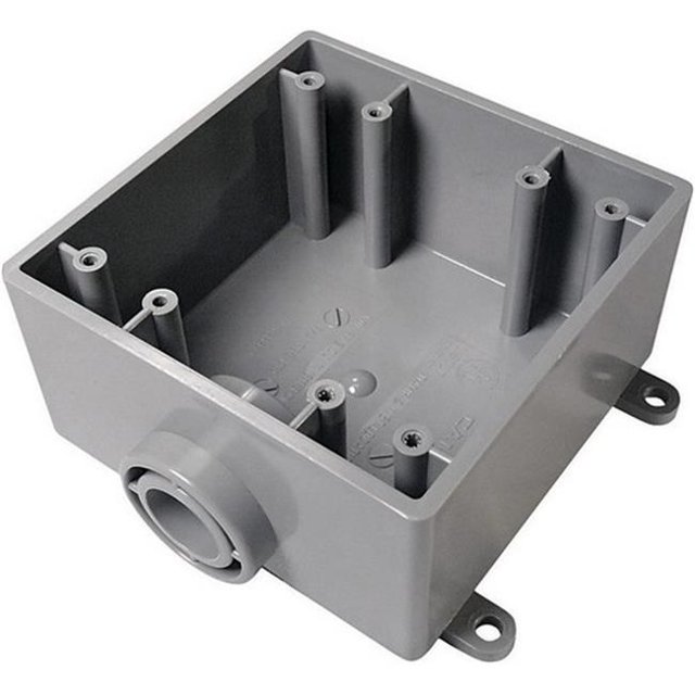 5133380U 0.5 in. PVC 2 Gang FSE Outdoor Switch & Outlet Box