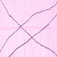 thumbnail image 1 of Ahgly Company Indoor Square Solid Pink Modern Area Rugs, 7' Square, 1 of 4