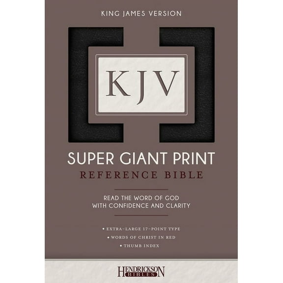 KJV Super Giant Print Bible, (Hardcover)