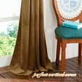 thumbnail image 4 of NICETOWN Velvet Blackout Curtains for Bedroom, Thermal Insulated Noise Reducing Energy Efficiency Privacy Luxury Velvet Curtains Room Darkening Rod Pocket Drapes, Gold Brown, 52"x96", 2 Panels, 4 of 7