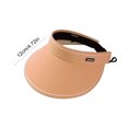 thumbnail image 5 of bestolf Women Sun Hat Empty Top Adjustable Buckle Foldable Cap Summer Cycling Hiking Air Circulation Hat, 5 of 7
