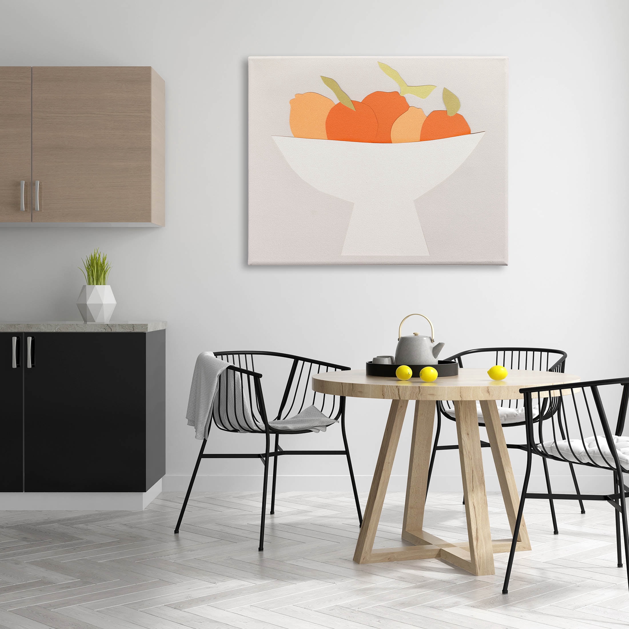 Stupell Industries Contemporary Orange Citrus Fruits Graphic Art Gallery Wrapped Canvas Print Wall Art, Design by Natalie Sizemore