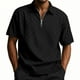 thumbnail image 1 of pstuiky camisetas para hombre, Camisa informal de manga corta con botones sueltos y elástica para hombre, estilo veraniego ropa de hombre m, 1 of 9