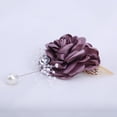 thumbnail image 3 of Wrist Flower Corsage Rose Wrist Corsage Boutonniere Elegant Wedding Flower Accessories Handcrafted Wedding Wrist Bouquet, 3 of 8